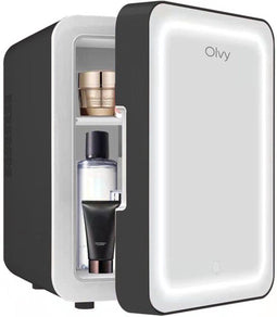 Olvy Skincare Fridge - Mini Koelkast - 4 Liter - Inclusief Spiegel en LED-verlichting