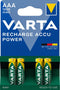 Varta 5703B/4 - Batterij Ni-MH 1000mAh - Zilver