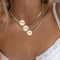 LeLu Ketting Dames - 3-delige Choker - Goudkleurig - Goldplated - 41.9cm (3 stuks)