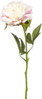 Emerald - Kunstbloem Pioenroos RT 56cm wit/roze - Kunstplanten voor binnen