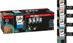 Sheba Kattenvoer - Sauce Collection - Vis Selectie - 40x85g Mega-Pack