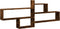 vidaXL - Wandschap - 167,5x18x68 - cm - bewerkt - hout - gerookt - eikenkleurig