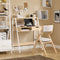 SoBuy FWT63-N - Bureau - Houtcomposite met Opbergruimte - Naturel