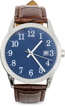 Tyme Cambridge Heren Horloge - Polshorloge - 38mm Waterdicht - Blauw/Bruin