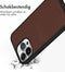 Accezz iPhone 13 Pro - Back Cover - Premium Leather Card Slot - Bruin