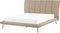 BETIN - Tweepersoonsbed - Zandbeige - 160 x 200 cm - Kunstleer