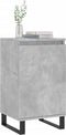 vidaXL - Dressoir - 40x35x70 - cm - bewerkt - hout - betongrijs