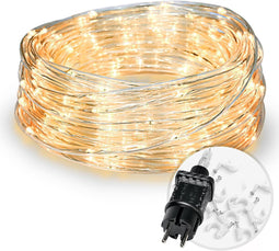 LEBENLANG LED Lichtslang - 200 Lampjes - 8 Lichtmodi - Warm Wit (10 meter)