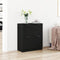 vidaXL - Zwarte - Eiken - Sideboard - - - 60 - x - 30 - x - 70 - cm - - - Gemaakt - van - Geengineerd - Hout