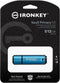 Kingston IronKey Vault Privacy 50 - USB 3.2 - FIPS 197 AES 256-bit encryptie - 512GB Blauw