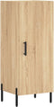 vidaXL - Dressoir - 34,5x34x90 - cm - bewerkt - hout - sonoma - eiken