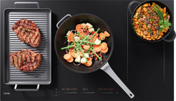 ETNA KIF590ZT - Inductiekookplaat - 90 cm - 5 zones - 4 koppelbare zones - Zwart