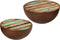 vidaXL - Salontafels - 2 - st - rond - massief - gerecycled - hout