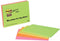 Memoblok 3M Post-it 6445 Super Sticky 152x101mm assorti