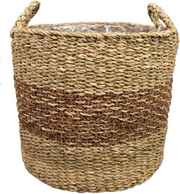 Ter Steege Plantenmand voor Binnen Zeegras Beige-Bruin D 40 cm H 36 cm