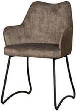 Tower Living Sidd Eetkamerstoel Garda Velvet Brown