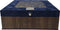 The Box For Tea Tulp - Theedoos 9 vaks met biologische thee - Blauw Bruin Goud