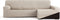 Hoes voor chaise longue met lange armleuning rechts Eysa JAZ Beige 180 x 120 x 360 cm