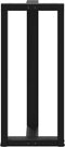 vidaXL - Bartafelpoten - 2 - st - T-vormig - 50x35x(90-91) - cm - staal - zwart
