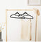 Hoppa! - Zwarte Plastic Kledinghangers - Antislip oppervlak - Ruimtebesparend ontwerp - (20 stuks)