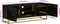 vidaXL - Tv-meubel - 110x30x40 - cm - massief - mangohout - en - ijzer - zwart