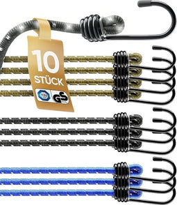 Heldenwerk Expanderbanden Set van 10 - TÜV/GS Gecertificeerd 30-100 cm Elastisch (10 stuks)