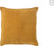 J-Line kussen Midden Lijn - leder - mosterd