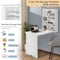 Coast Wandklaptafel - Inklapbaar Bureau met Opbergruimte - 60 x 94,5 x 151 cm - Wit