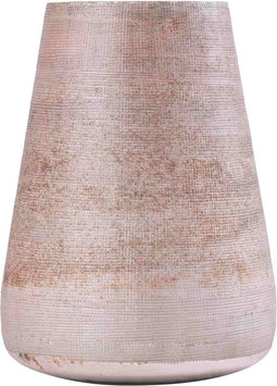 PTMD Windlicht Komal - 19x19x25 cm - Glas - Roze