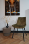 Meubel31 Riva Eetkamerstoelen - Duopack - Luxe Velvet & Metaal Frame - Groen
