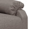 vidaXL Fauteuil verstelbaar stof taupe