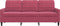 vidaXL - Driezitsbank - 180 - cm - fluweel - wijnrood