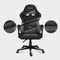 Huzaro Force 4.4 Grey Mesh – Ergonomische Gamingstoel met Ademend Mesh en Comfortabele Functies