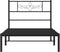 vidaXL - Bedframe - met - hoofdbord - metaal - zwart - 100x200 - cm