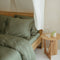 Coco & Cici - Bamboe Hoeslaken 90 x 200 cm - 1 Persoons Beddengoed - Olijfgroen - Elastiek Rondom - 100% Eco Bamboe