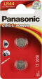 Panasonic LR-44EL - Wegwerpbatterij - Alkaline 1,5V 120mAh - Knoop/munt (2 stuks)