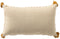Dutch Decor DAIMY - Sierkussen 30x50 cm - Rattan - geel - Inclusief binnenkussen