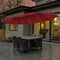 Coast Dubbele Terrasparaplu - 470x280 cm - LED-Verlichting met Zonnepaneel - Wijnrood
