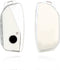 Autosleutel hoesje - TPU Sleutelhoesje - Sleutelcover - Autosleutelhoes - Geschikt voor Nieuwe BMW modellen - wit - F4 - BMW 1- serie, BMW 2- serie, BMW 3- serie, BMW 4- serie, BMW 5- serie, BMW 6- serie, BMW 7- serie, BMW 8- serie BMW X1, BMW X2,