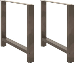 vidaXL - Salontafelpoten - 2 - st - 90x(72-73) - cm - staal - naturel
