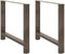 vidaXL - Salontafelpoten - 2 - st - 90x(72-73) - cm - staal - naturel