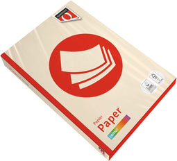 Kopieerpapier Quantore Colour A4 80gr creme 500 vel | 5 stuks