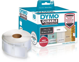 DYMO LW - LW duurzame labels - 25 x 25 mm - industriële lijm - vochtbestendig (1 stuk)