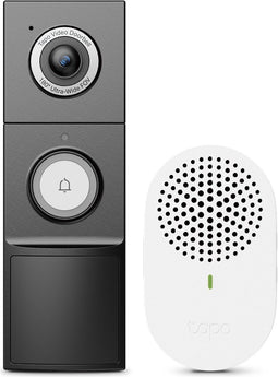 TP-Link Tapo D235 - Video deurbel met camera - 2K 5MP - IP66 - Batterij of kabelvoeding