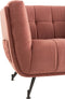 J-Line zetel Lounge 1-zit - textiel/hout/metaal - antiek roze