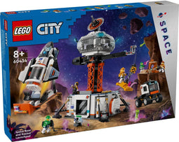 LEGO City Ruimtebasis - Raketlanceringsplatform met 6 minifiguren - 1422 onderdelen (60434)