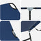 vidaXL - Vouwbare - zonnebed - 2 - stuks - Draagbaar - Blauw - 600D - Oxford - stof
