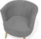 ODENZEN - Fauteuil - Grijs - Polyester