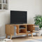 vidaXL - Tv-meubel - OLDEN - 114x43x57 - cm - grenenhout - grijs - en - bruin