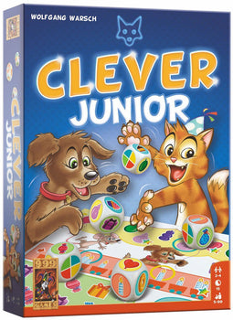 999 Games - Clever - Junior - Dobbelspel - Vanaf 5 jaar - Kinderspel - Gezelschapsspel - Educatief spel - Klein cadeautje